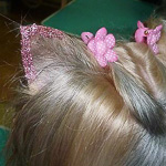 Пример блеск тату на ушке